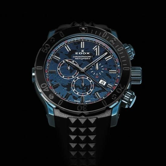 10221-37BU5-BUM5 EDOX エドックス クロノオフショア1 クロノグラフ スペシャルエディション
