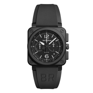 BR0394-BL-CE ブラック マット Bell & Ross ベル&ロス インストゥルメント BR03-94