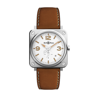 Bell & Ross ベル&ロス インストュルメント BR S スチール ヘリテージ W BRS-WHERI-ST/SCA