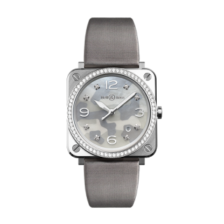 Bell & Ross ベル&ロス インストュルメント BR S グレイ カモフラージュ ダイヤモンド BRS-CAMO-ST-LGD