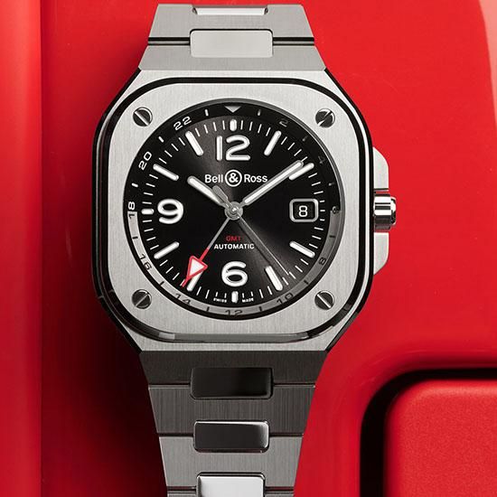 BR05G-BL-ST/SST Bell & Ross ベル&ロス インストゥルメント BR05 GMT