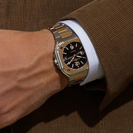 BR05A-BL-STPG/SSG ブラックスチール&ゴールド Bell & Ross ベル&ロス インストゥルメント BR05