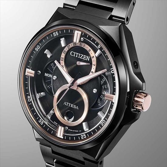 BU0065-64E CITIZEN シチズン アテッサ ACT Line ブラックチタンシリーズ トリプルカレンダー ムーンフェイズ