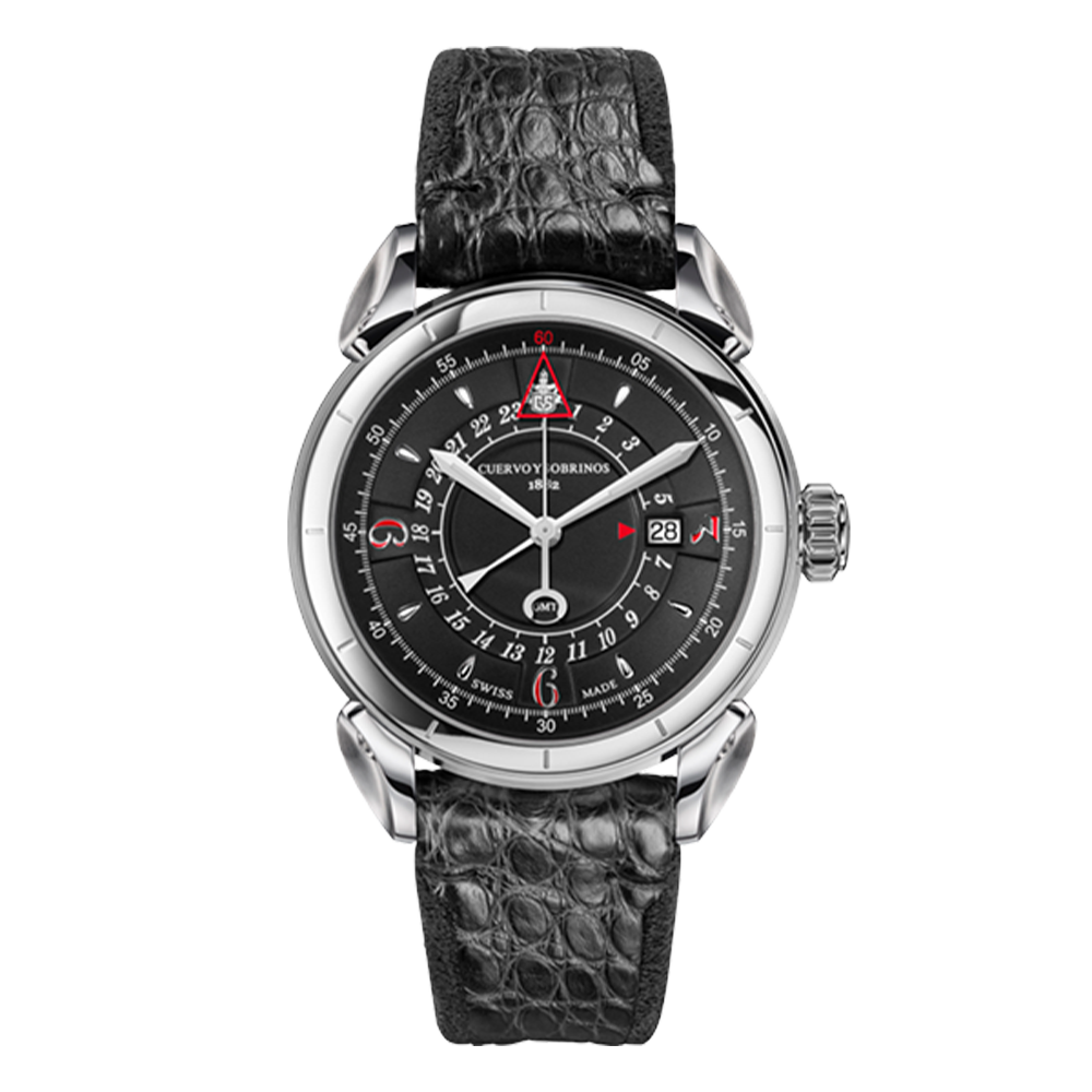 3204-1N Cuervo y Sobrinos クエルボ・イ・ソブリノス ヴェロ GMT