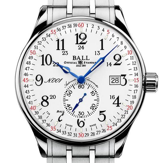 【世界限定999本】BALL WATCH ボールウォッチ トレインマスター レイルロード スタンダード130 NM3888D-S4CJ-WH