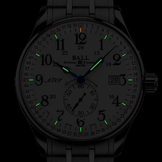 【世界限定999本】BALL WATCH ボールウォッチ トレインマスター レイルロード スタンダード130 NM3888D-S4CJ-WH