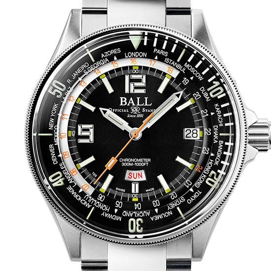 【世界限定1,000本】BALL WATCH ボールウォッチ エンジニアマスター ダイバー ワールドタイム DG2232A-SCJ-BK