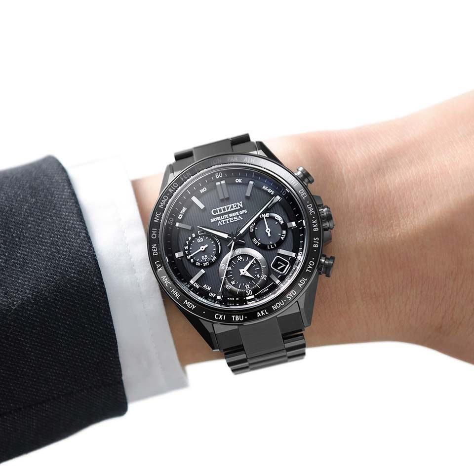  CC4055-65E CITIZEN シチズン アテッサ ACT Line ブラックチタンシリーズ