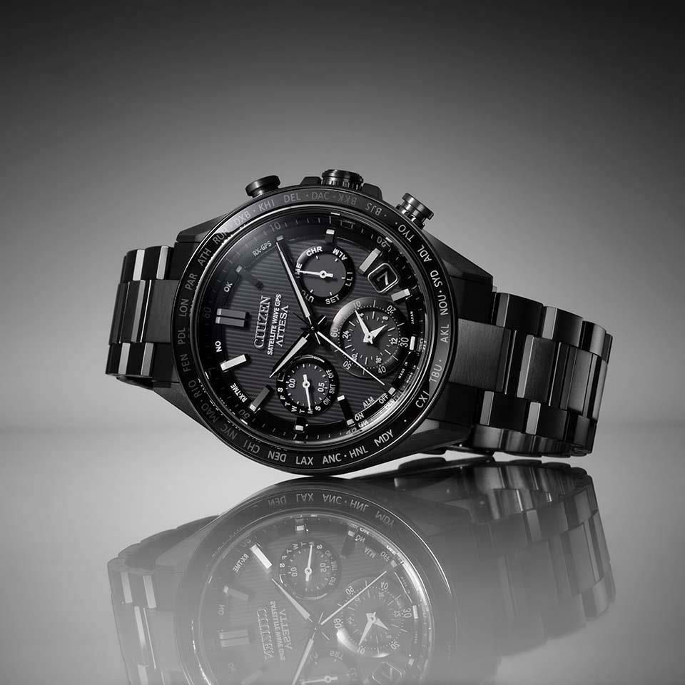  CC4055-65E CITIZEN シチズン アテッサ ACT Line ブラックチタンシリーズ
