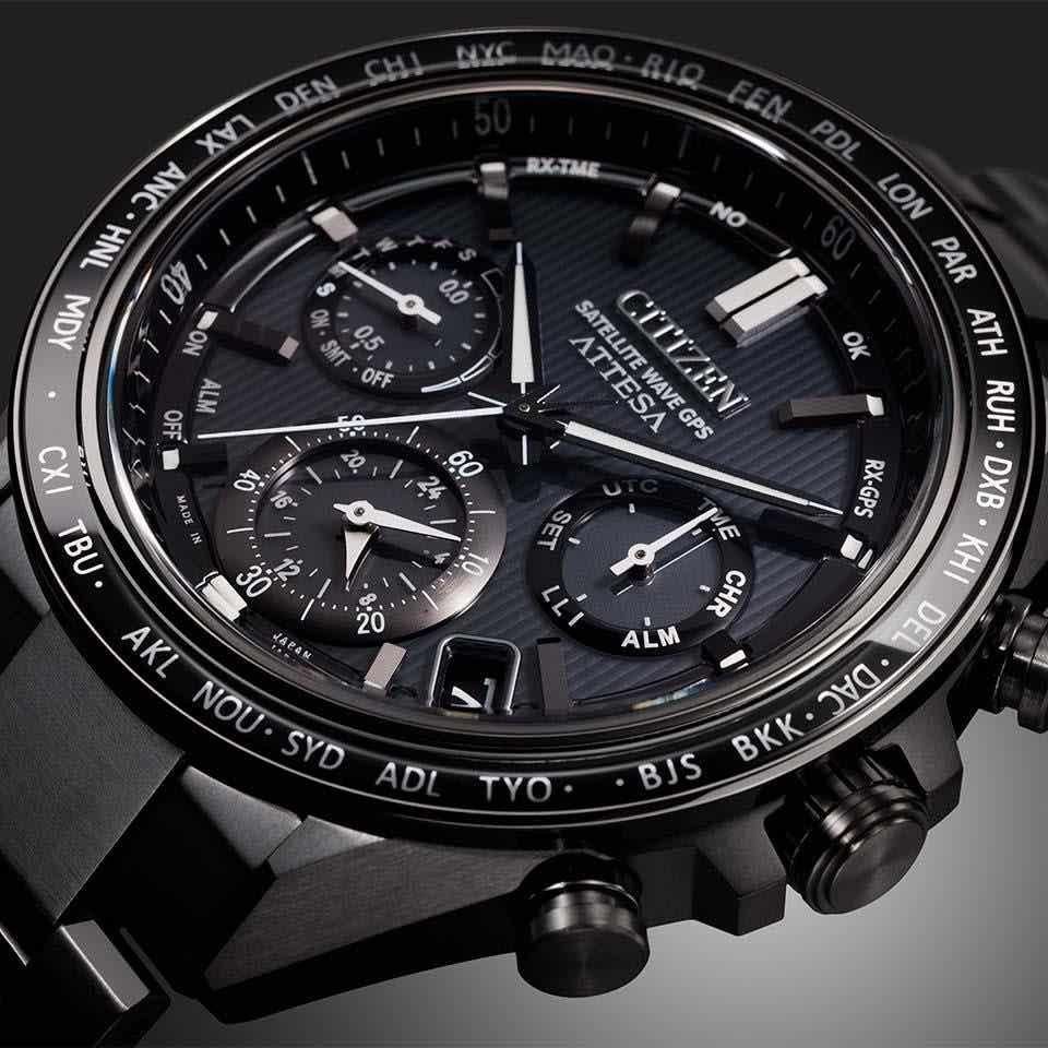  CC4055-65E CITIZEN シチズン アテッサ ACT Line ブラックチタンシリーズ