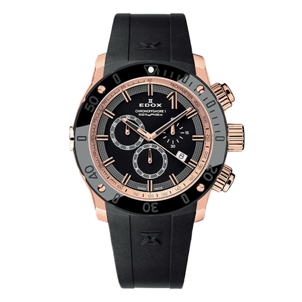 10221-37R-NIR EDOX エドックス クロノオフショア1 クロノグラフ - 高級腕時計 正規販売店 ハラダHQオンラインショップ