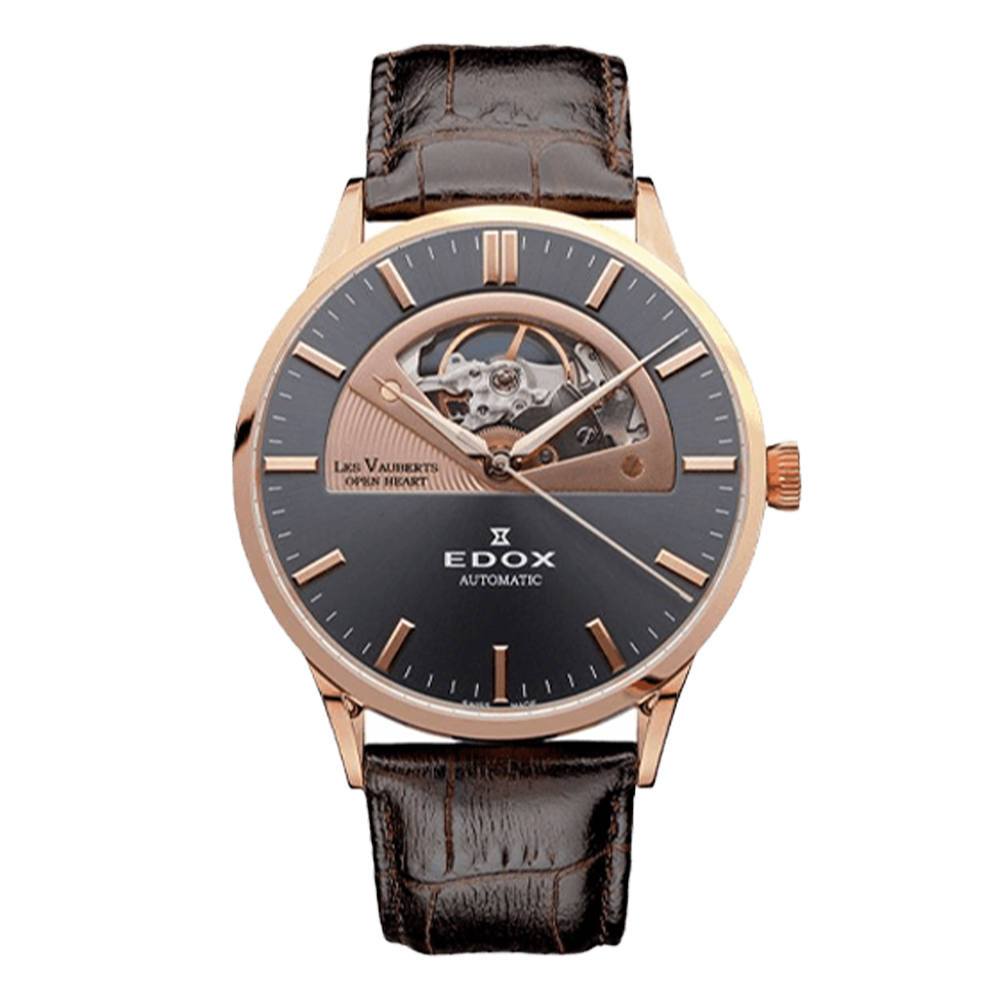 EDOX エドックス レ・ヴォベール オープンハート オートマティック 85014-37R-GIR