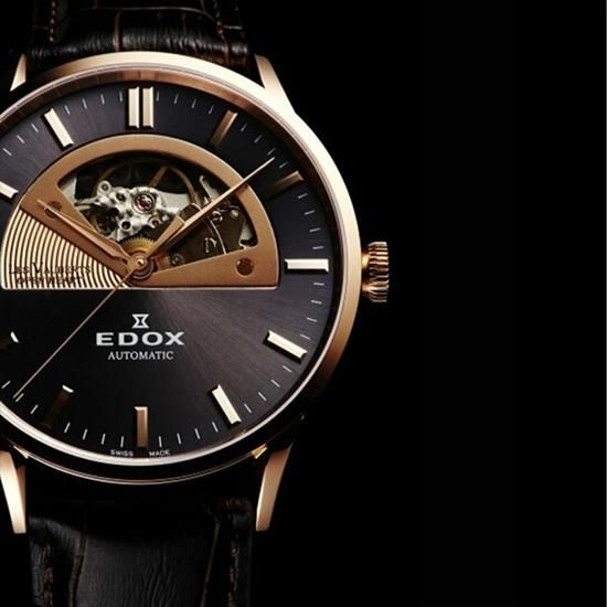 時計 EDOX エドックス レ・ヴォベール オープンハート