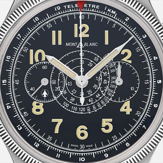 MONTBLANC モンブラン 1858 ミネルバ モノプッシャー クロノグラフ レッドアロー リミテッドエディション 88 MB129614