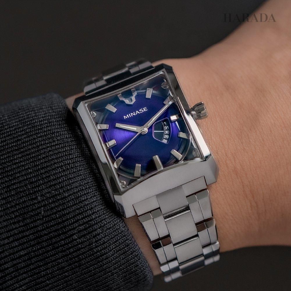 MINASE　腕時計　機械式　自動巻きスケルトン　ミナセ　VM07 本物 MINASE】ミナセ『ファイブ ウィンドウズ ミッドサイズ』VM07