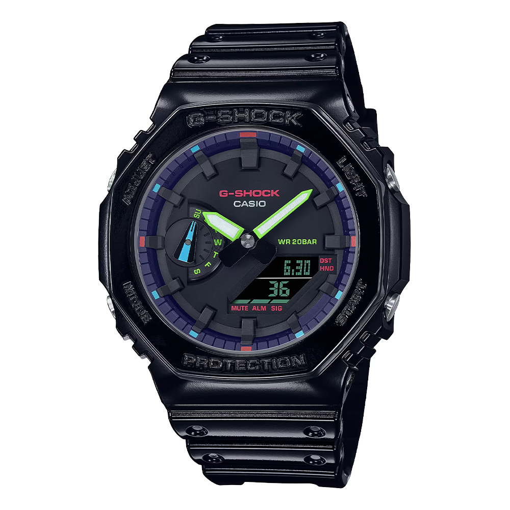 CASIO  G-SHOCK ANALOG-DIGITAL 2100 Series GA-2100RGB-1AJF