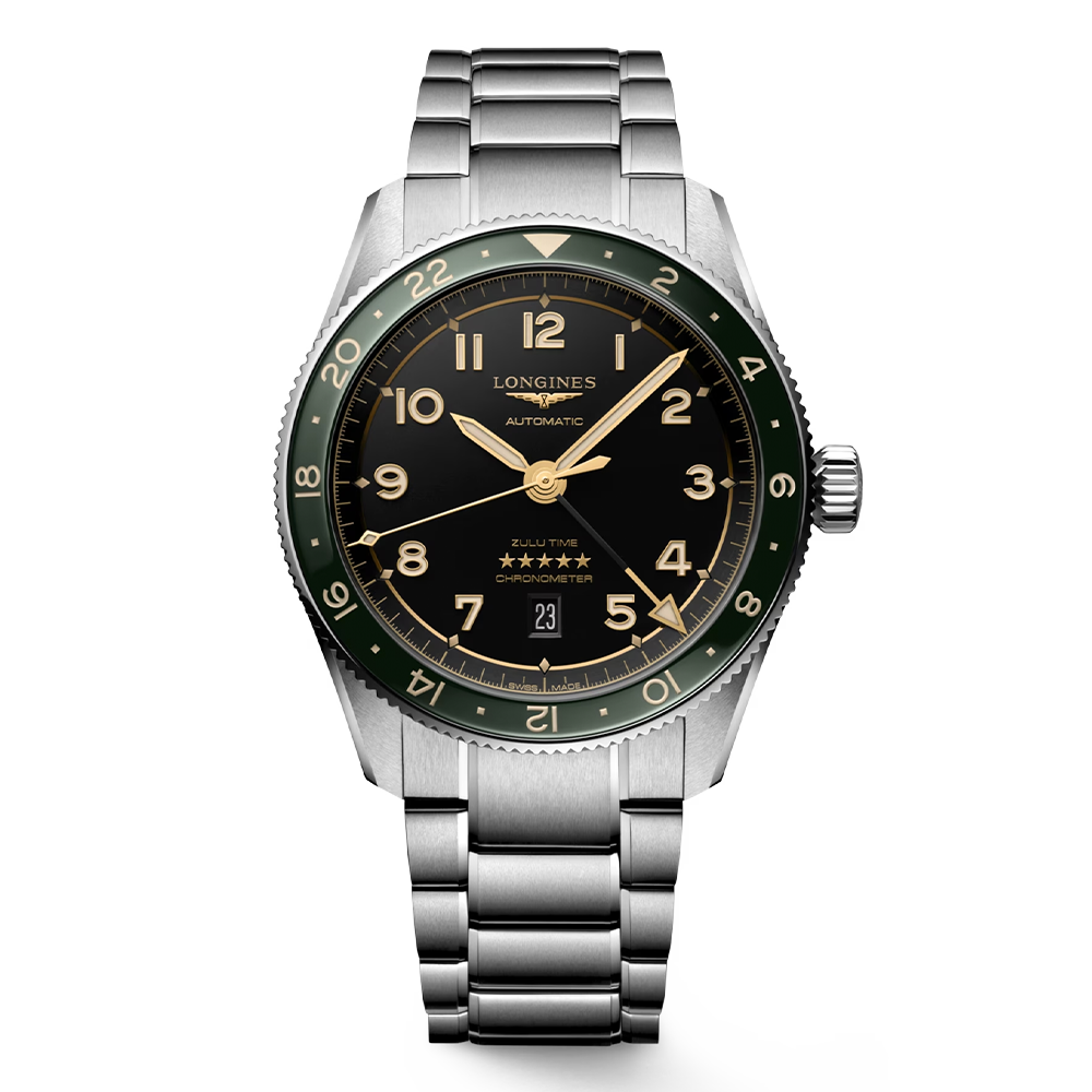 L3.812.4.63.6 LONGINES ロンジン スピリット Zulu Time 42mm