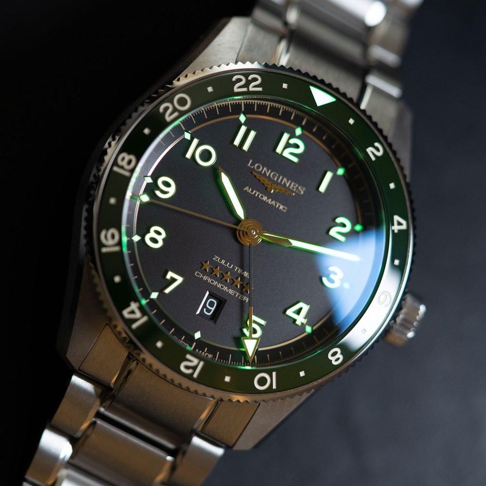  L3.812.4.63.6 LONGINES ロンジン スピリット Zulu Time 42mm