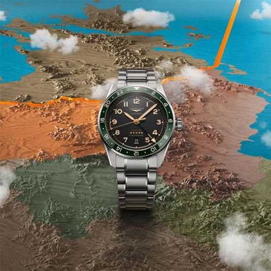  L3.812.4.63.6 LONGINES ロンジン スピリット Zulu Time 42mm