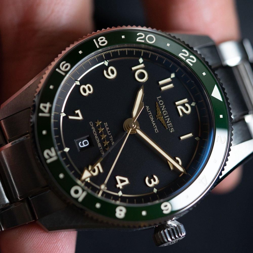  L3.812.4.63.6 LONGINES ロンジン スピリット Zulu Time 42mm