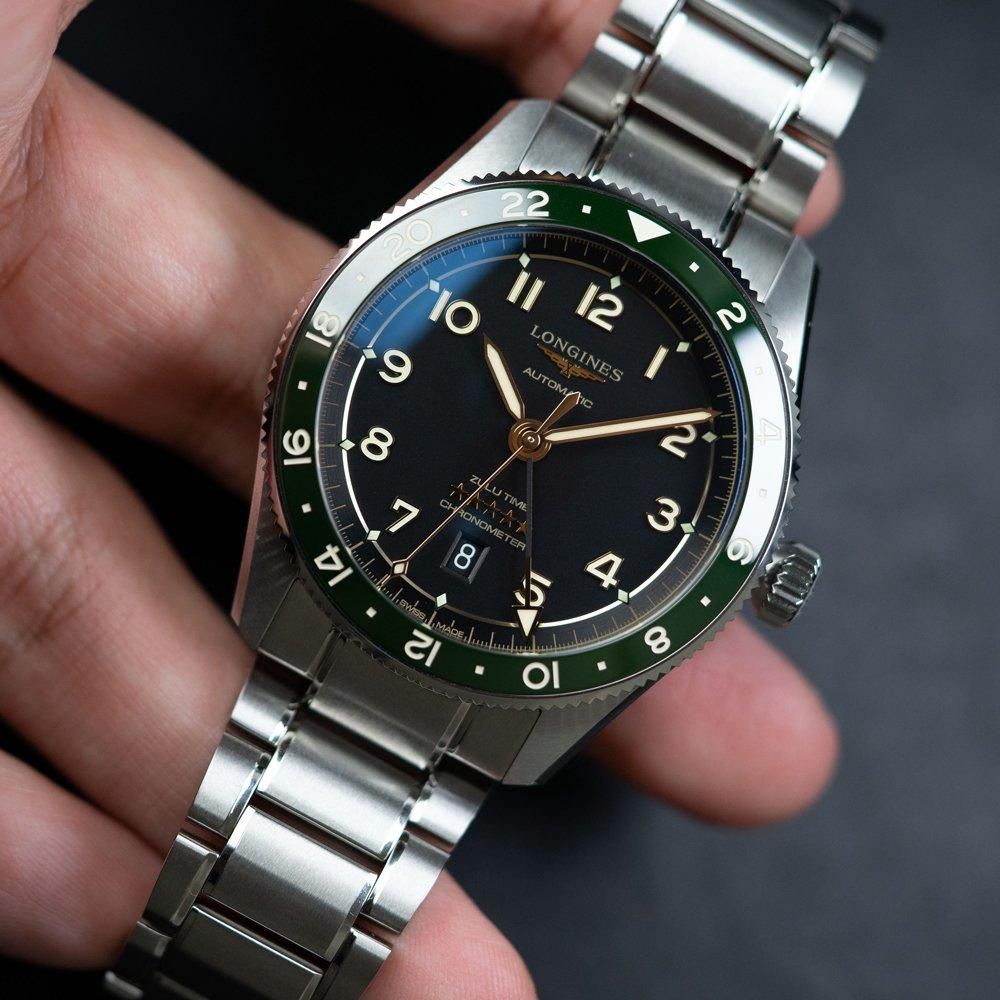  L3.812.4.63.6 LONGINES ロンジン スピリット Zulu Time 42mm
