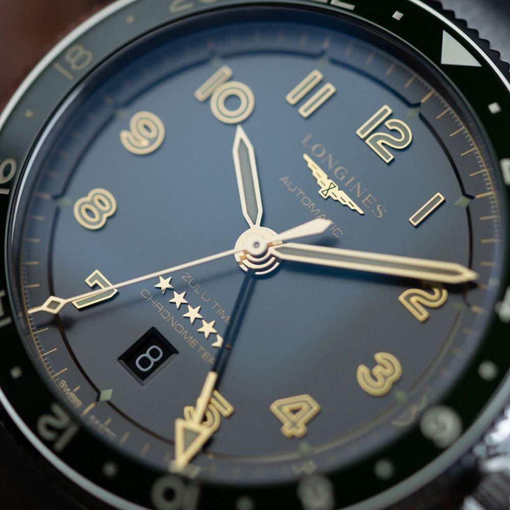  L3.812.4.63.6 LONGINES ロンジン スピリット Zulu Time 42mm