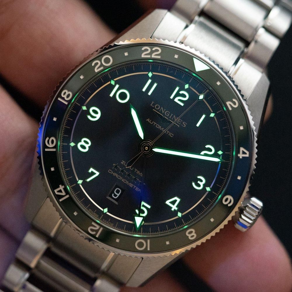 L3.812.4.63.6 LONGINES ロンジン スピリット Zulu Time 42mm