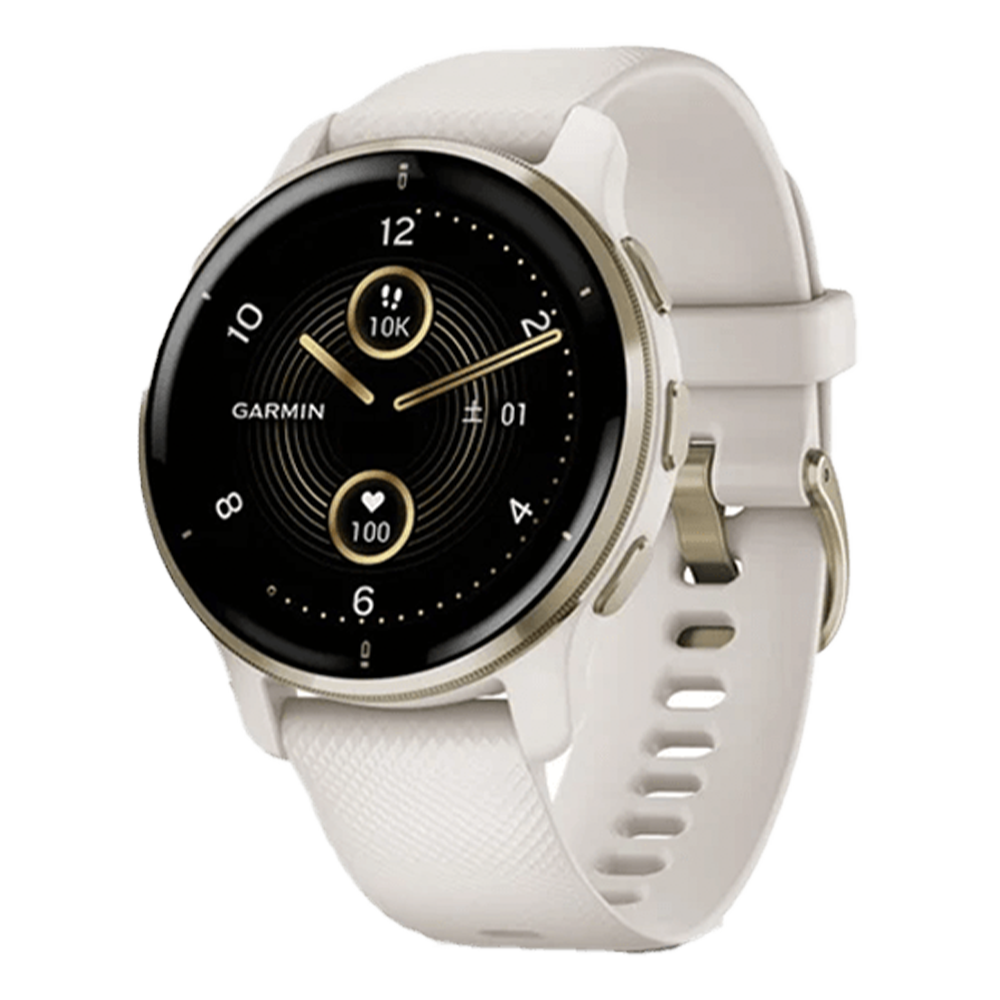 010-02496-42 GARMIN ガーミン ヴェニュー2 プラス アイボリー / クリームゴールド