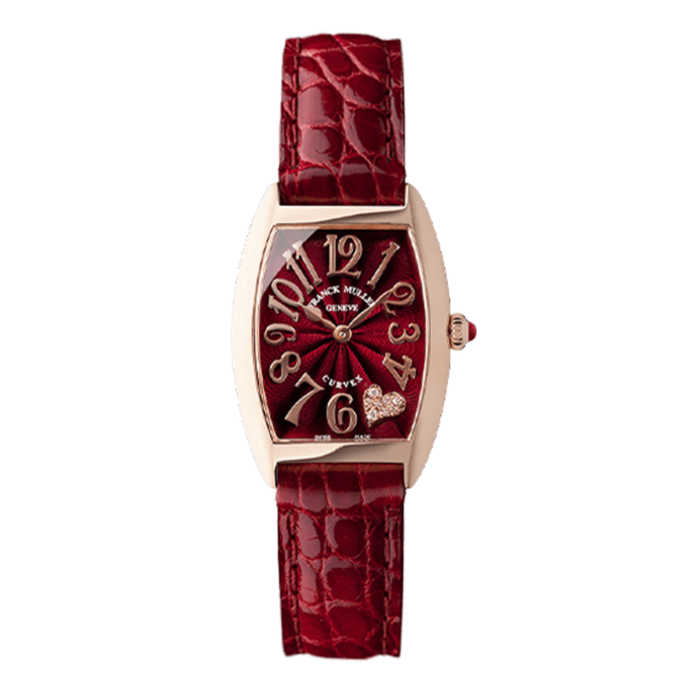 FRANCK MULLER フランクミュラー トノウ カーベックス レリーフ ハート ダイヤモンド 1752QZRELC5DJ 5N レッド