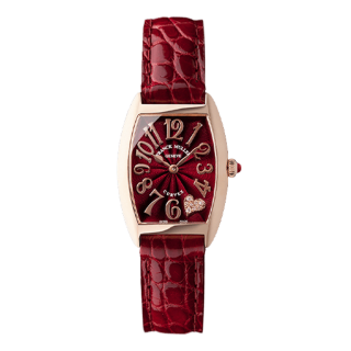 FRANCK MULLER フランクミュラー トノウ カーベックス レリーフ ハート ダイヤモンド 1752QZRELC5DJ 5N レッド