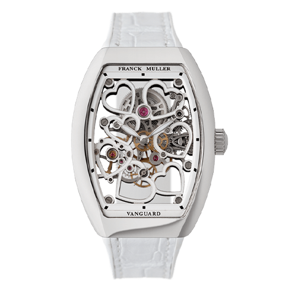 FRANCK MULLER フランクミュラー ヴァンガード レディ スケルトン ハート V32S6SQTHEART ACBC ホワイト FRANCK MULLER フランクミュラー ヴァンガード レディ スケルトン ハート V32S6SQTHEART ACBC ホワイト
