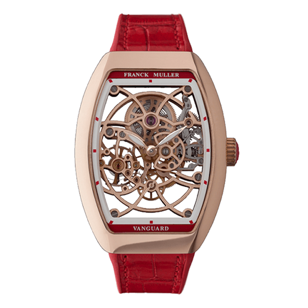 FRANCK MULLER フランクミュラー ヴァンガード レディ スケルトン V32S6SQT 5NRG レッド