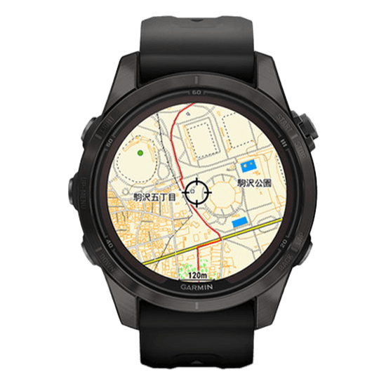 010-02776-52 42mm GARMIN ガーミン フェニックス7S プロ サファイア デュアル パワー