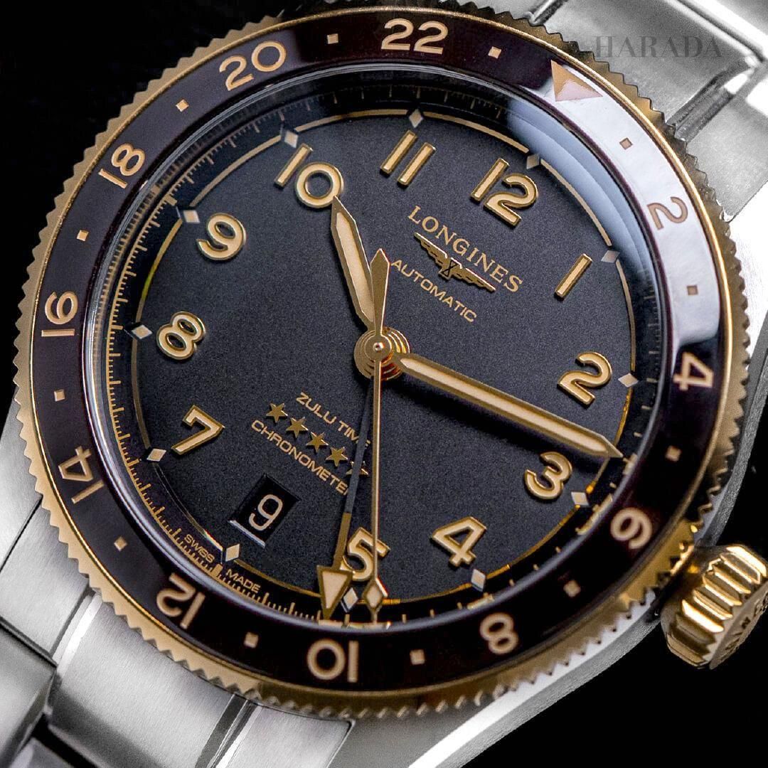 L3.802.5.53.6 LONGINES ロンジン スピリット Zulu Time 39mm