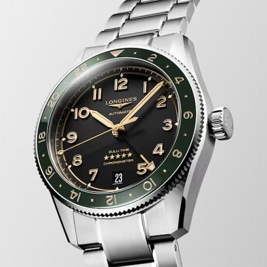 L3.802.4.63.6 LONGINES ロンジン スピリット Zulu Time 39mm