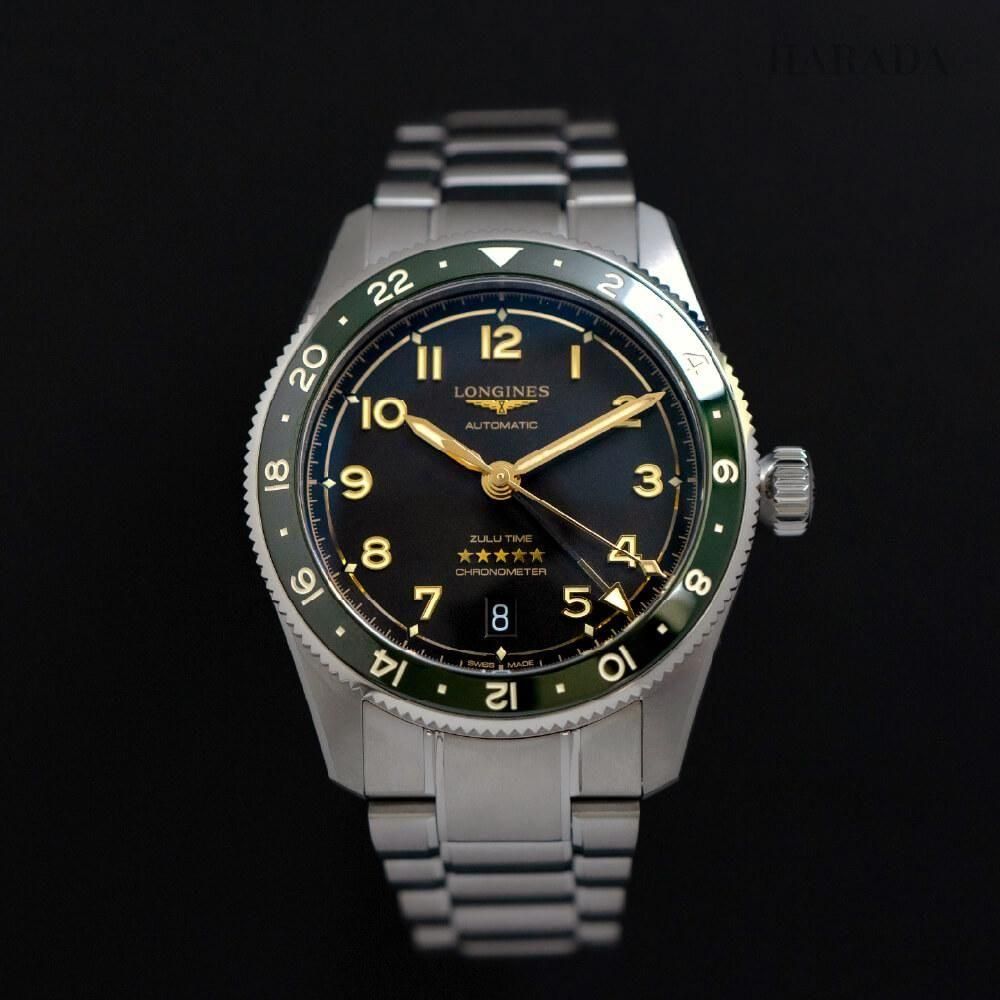  L3.802.4.63.6 LONGINES ロンジン スピリット Zulu Time 39mm