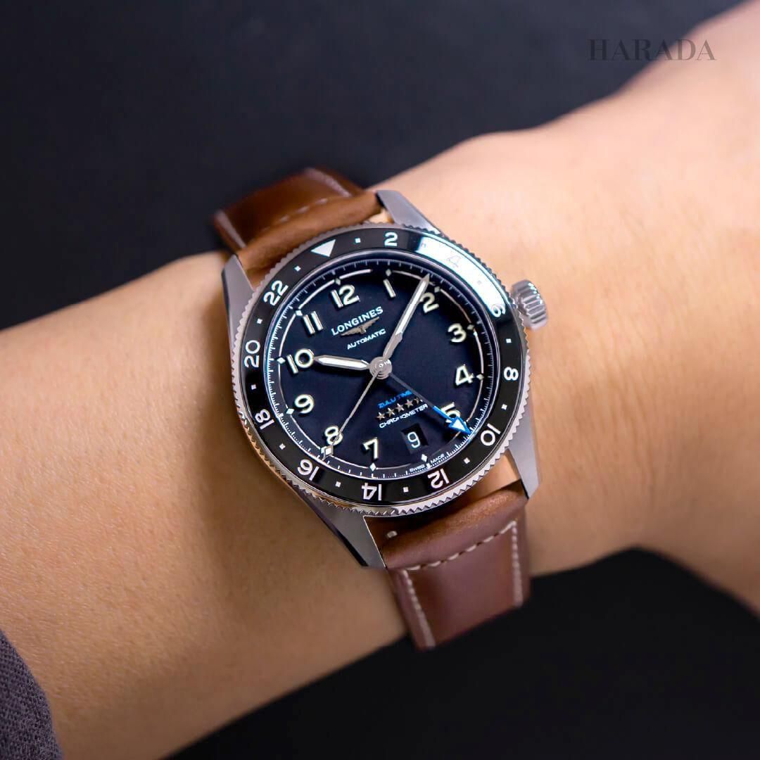  L3.802.4.53.2 LONGINES ロンジン スピリット Zulu Time 39mm