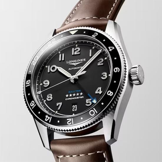  L3.802.4.53.2 LONGINES ロンジン スピリット Zulu Time 39mm
