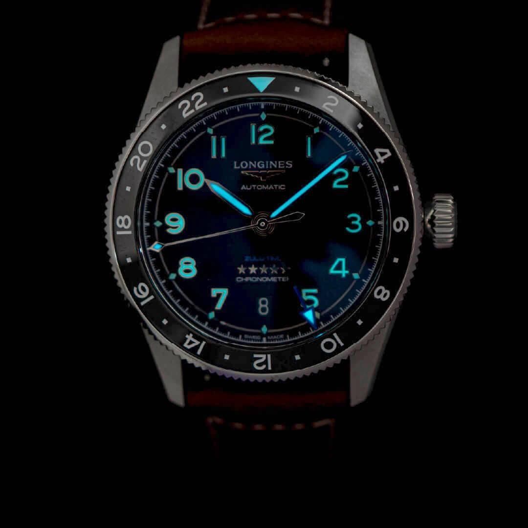  L3.802.4.53.2 LONGINES ロンジン スピリット Zulu Time 39mm