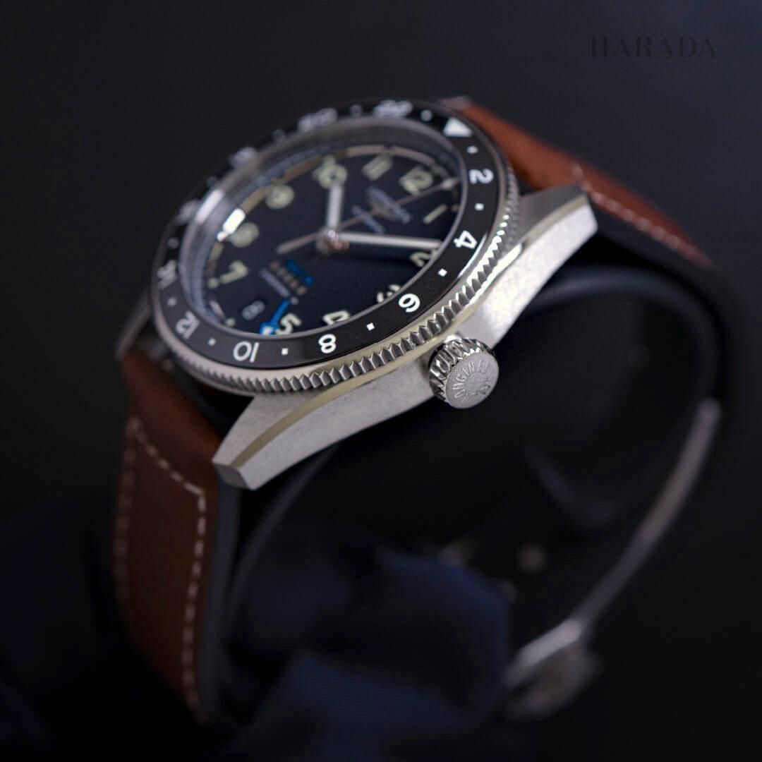  L3.802.4.53.2 LONGINES ロンジン スピリット Zulu Time 39mm