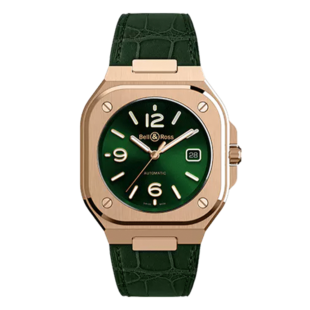 BR05A-GN-PG/SCR グリーンゴールド Bell & Ross ベル&ロス インストゥルメント BR05
