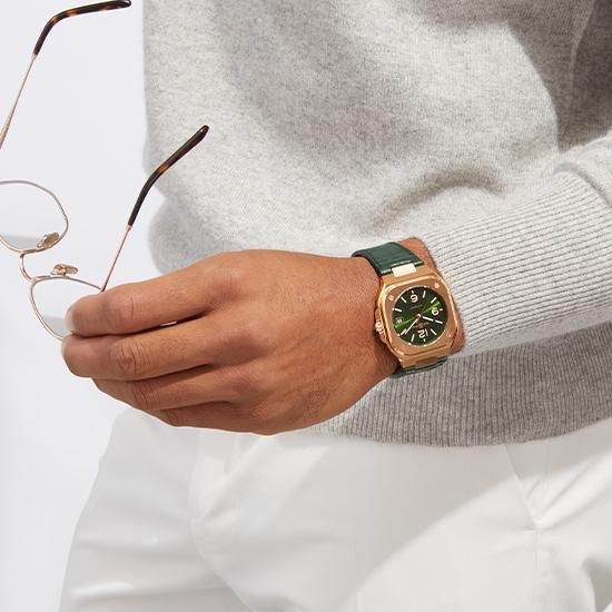 BR05A-GN-PG/SCR グリーンゴールド Bell & Ross ベル&ロス インストゥルメント BR05