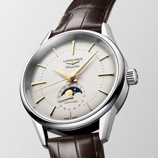L4.815.4.78.2 LONGINES ロンジン フラッグシップ ヘリテージ ムーンフェイズ 38.5mm