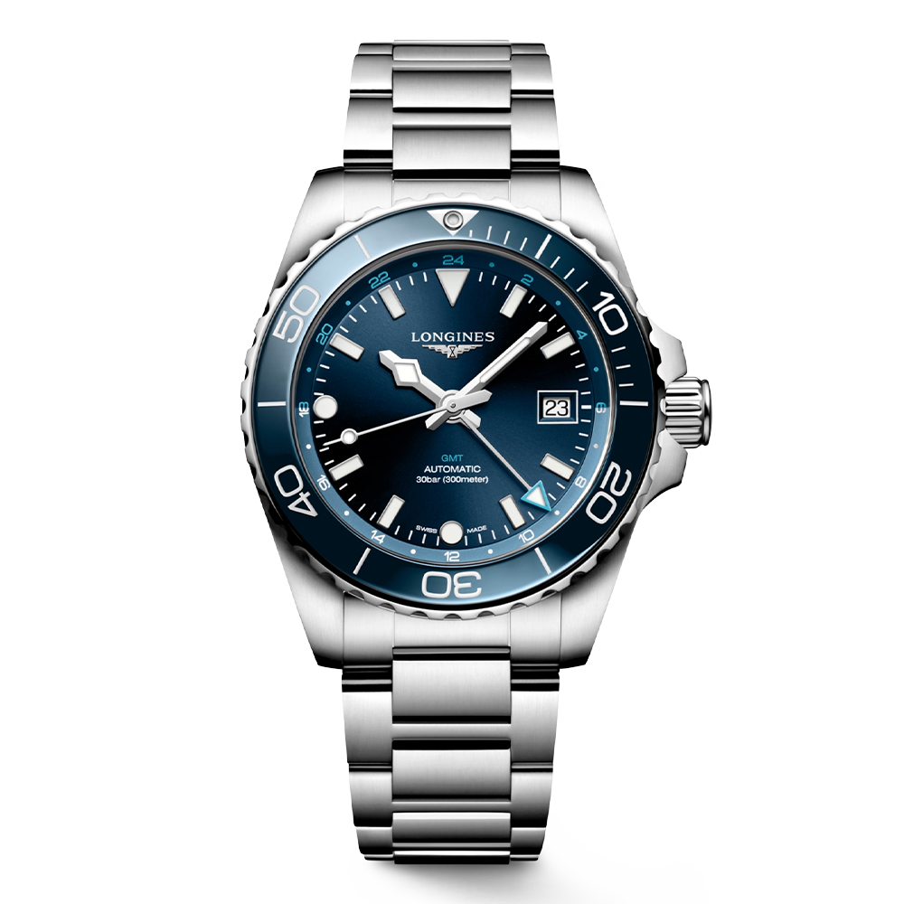 美品ロンジン【LONGINES】 L3.781.4.96.6 ハイドロコンクエスト オートマティック ブルー - ブランド腕時計