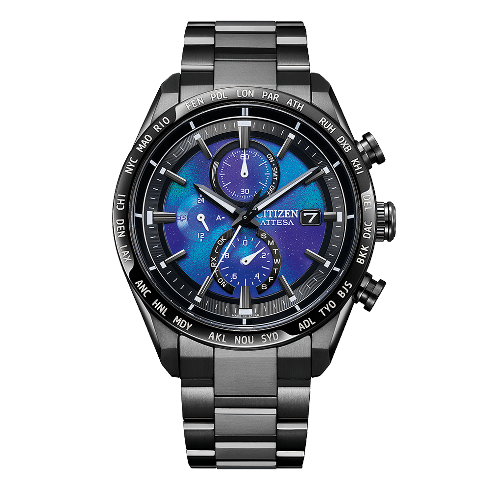 海外限定◆新品◆CITIZEN◆エコドライブ 腕時計 日本未発売 黒青