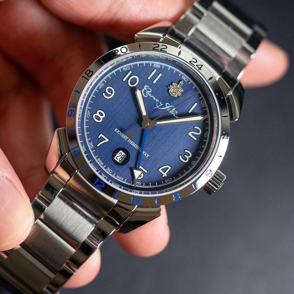  【世界限定288本(うち国内13本)】 3192B-1B Cuervo y Sobrinos クエルボ・イ・ソブリノス ヒストリアドール ヘミングウェイ GMT フィッシャーマン