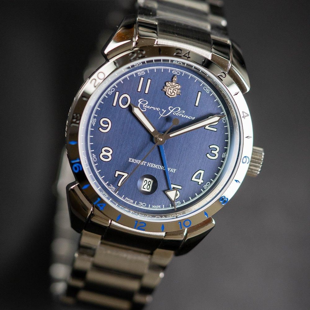  【世界限定288本(うち国内13本)】 3192B-1B Cuervo y Sobrinos クエルボ・イ・ソブリノス ヒストリアドール ヘミングウェイ GMT フィッシャーマン