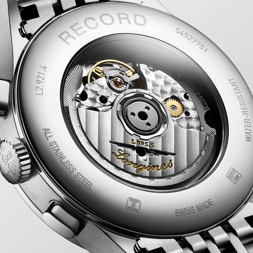 Record Automatic watch 40mm, Sunray silver L28214762