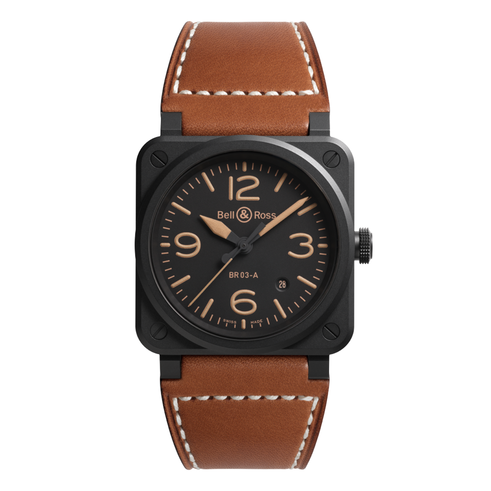 BR03A-HER-CE/SCA إơ Bell & Ross ٥& 󥹥ȥ NEW BR03