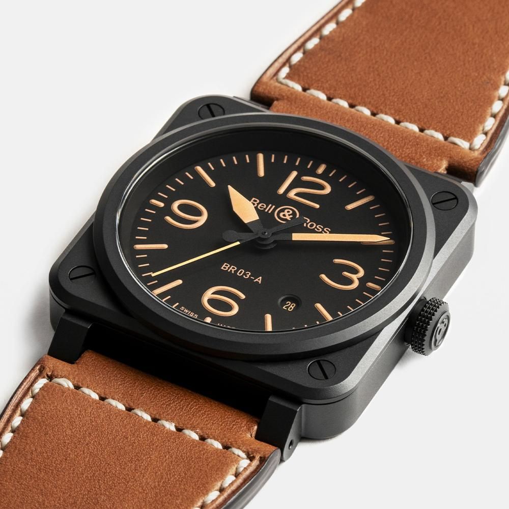 BR03A-HER-CE/SCA إơ Bell & Ross ٥& 󥹥ȥ NEW BR03